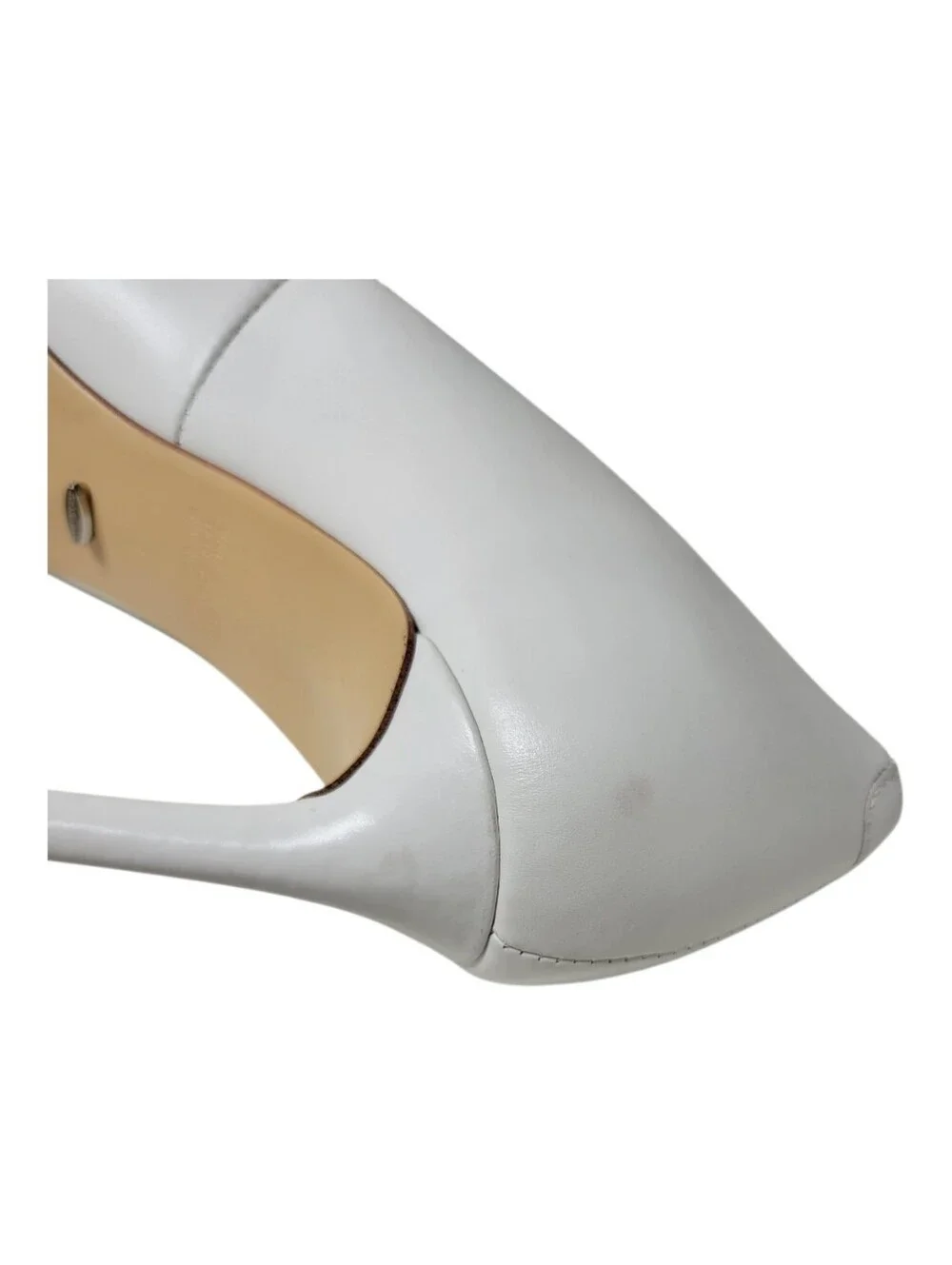 Tony Bianco Anja Milk Capretto Pointed Stiletto Shoes Size 9